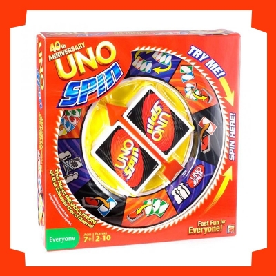 Picture of UNO Spin Card Board Game For Family Party Game Ages 6+ Boy child Girl Toy Gift