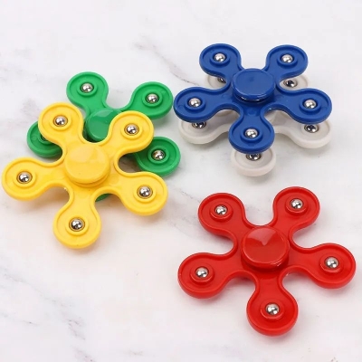 Picture of Large Premium Colorful Hand Fidget Spinner for Autism and ADHD Finger Tri-Spinner Fidget Toys Stress Reliever Play Toy