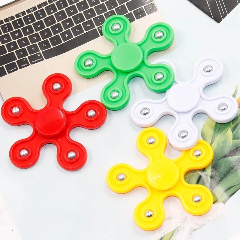 Picture of Large Premium Colorful Hand Fidget Spinner for Autism and ADHD Finger Tri-Spinner Fidget Toys Stress Reliever Play Toy