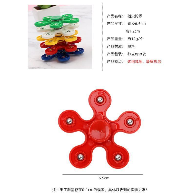 Picture of Large Premium Colorful Hand Fidget Spinner for Autism and ADHD Finger Tri-Spinner Fidget Toys Stress Reliever Play Toy