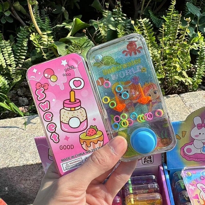 Picture of Imported Cartoon Water Ring Toss Handheld Machine Classic Water Ring Game Mini Finger Water Ring Toss Handheld Game Mini