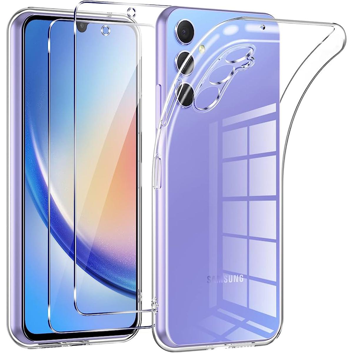 Picture of For  samsung galaxy A34 5G    Premium Silicone Case Crystal Clear Soft TPU Ultra-Thin Transparent Flexible Protective Mobile Phone Back Cover