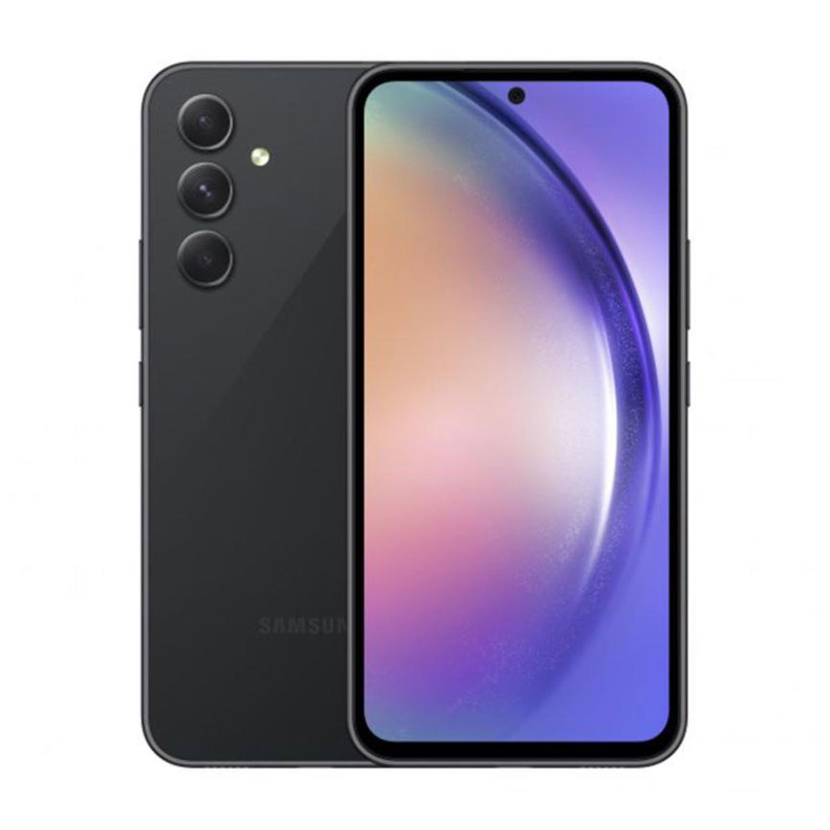 Picture of For  samsung galaxy A54 5G  Premium Silicone Matte Soft Phone Case - Black - Phone Back Cover