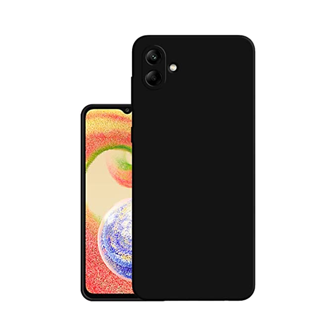 Picture of For  samsung galaxy A04 Premium Silicone Matte Soft Phone Case - Black - Phone Back Cover