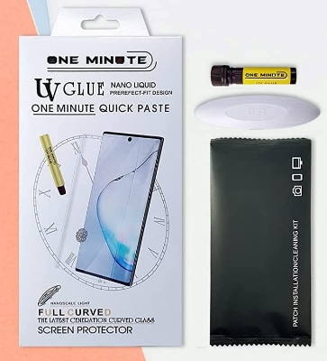 Picture of One minute UV Light Adhesive Tempered Glass Screen Protector for  samsung galaxy   s8 plus
