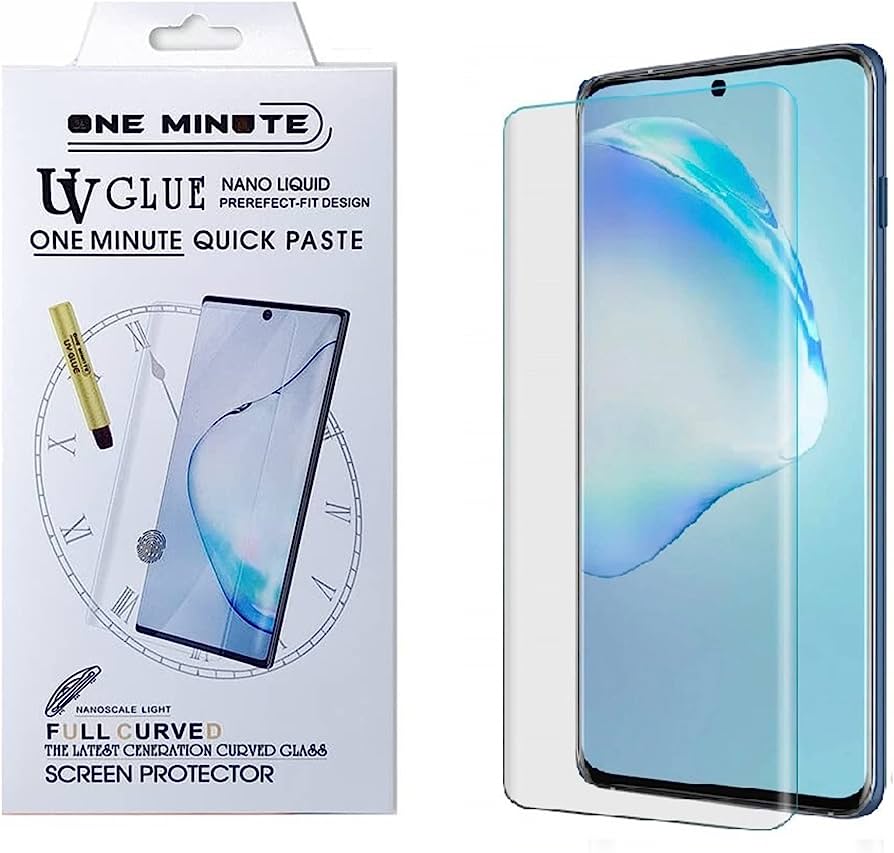 Picture of One minute UV Light Adhesive Tempered Glass Screen Protector for  oneplus 8 pro