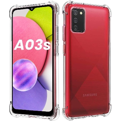 Picture of For samsung A03s   Premium Silicone Matte Soft Phone Case  - Phone Back Cover
