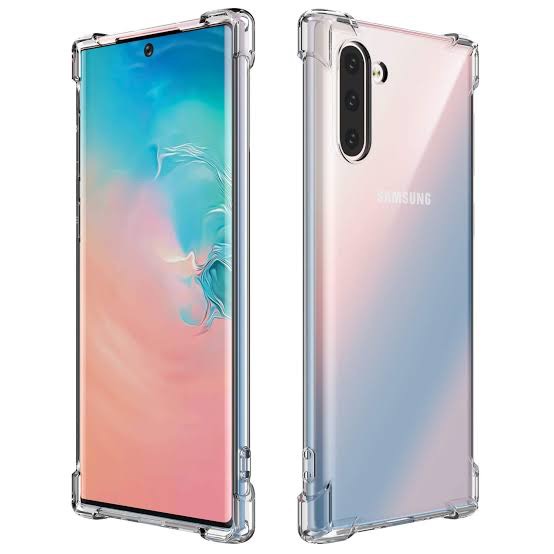 Picture of For Samsung Galaxy note 10 Flexible Clear Transparent Soft TPU Back Case Cover