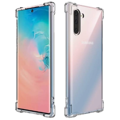 Picture of For Samsung Galaxy note 10 Flexible Clear Transparent Soft TPU Back Case Cover