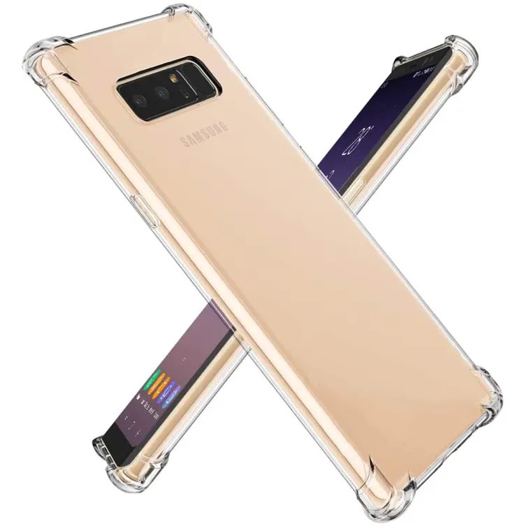 Picture of For Samsung Galaxy Note 8 Flexible Clear Transparent Soft TPU Back Case Cover