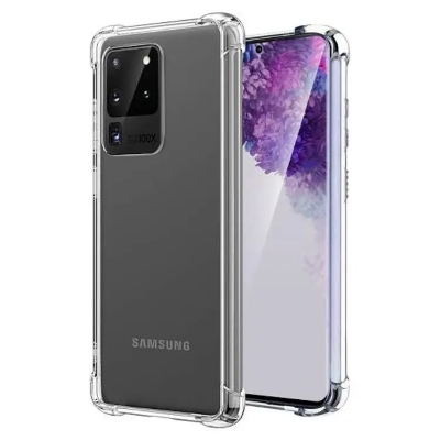 Picture of For Samsung Galaxy S20 ultra  Flexible Clear Transparent Soft TPU Back Case Cover