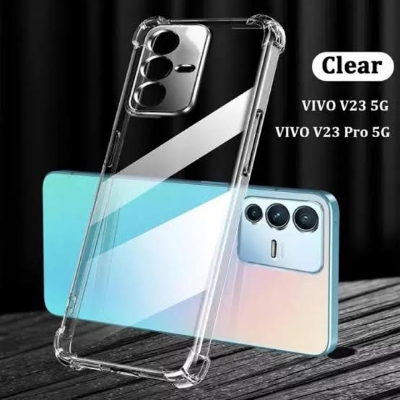 Picture of For Vivo V23 V23 pro   Flexible Clear Transparent Soft TPU Back Case Cover