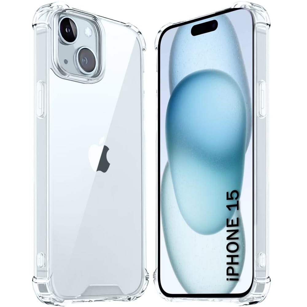 Picture of For iphone 15 pro  Flexible Clear Transparent Soft TPU Back Case Cover