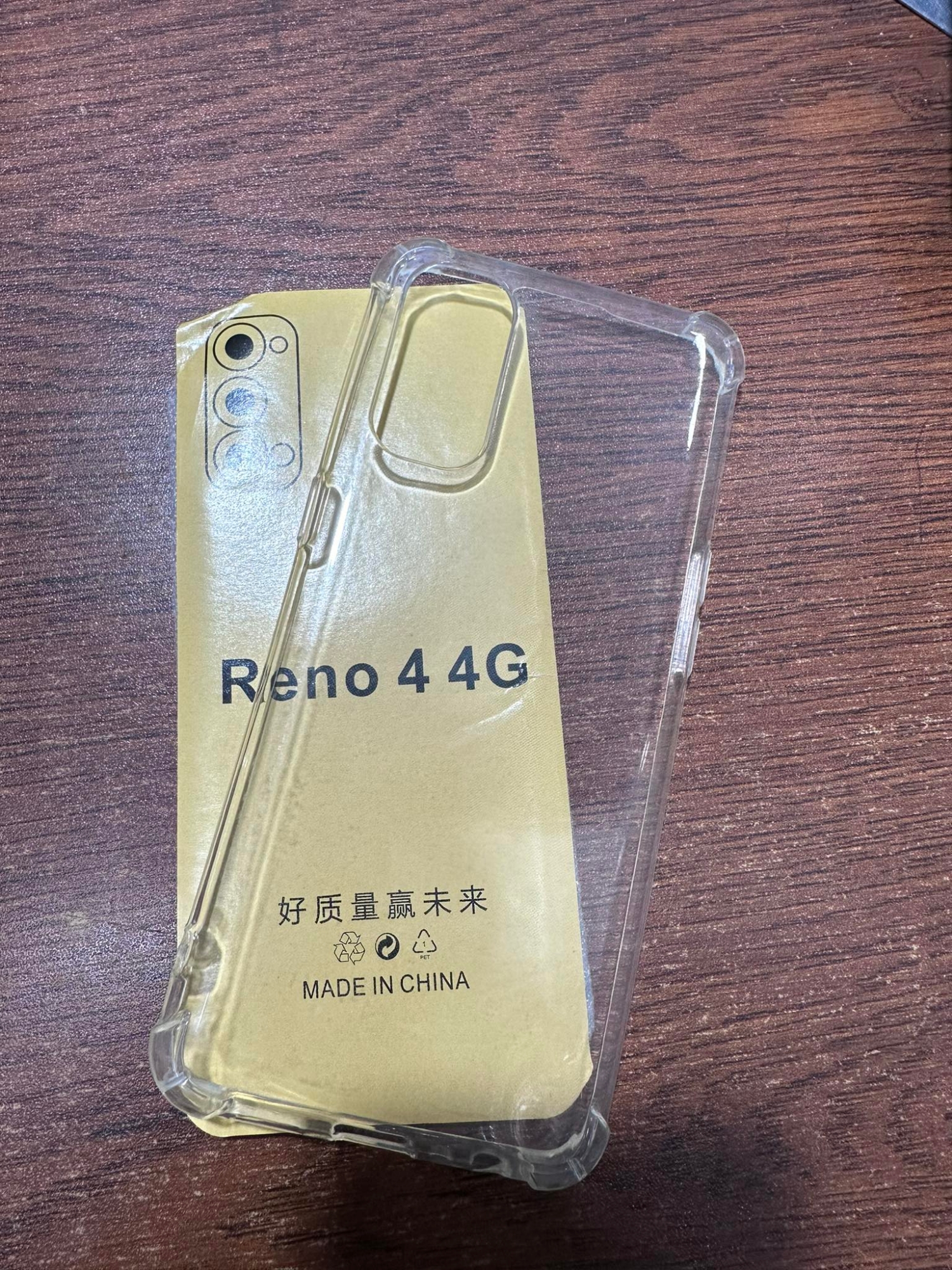 Picture of For Reno 4 Flexible Clear Transparent Soft TPU Back Case Cover