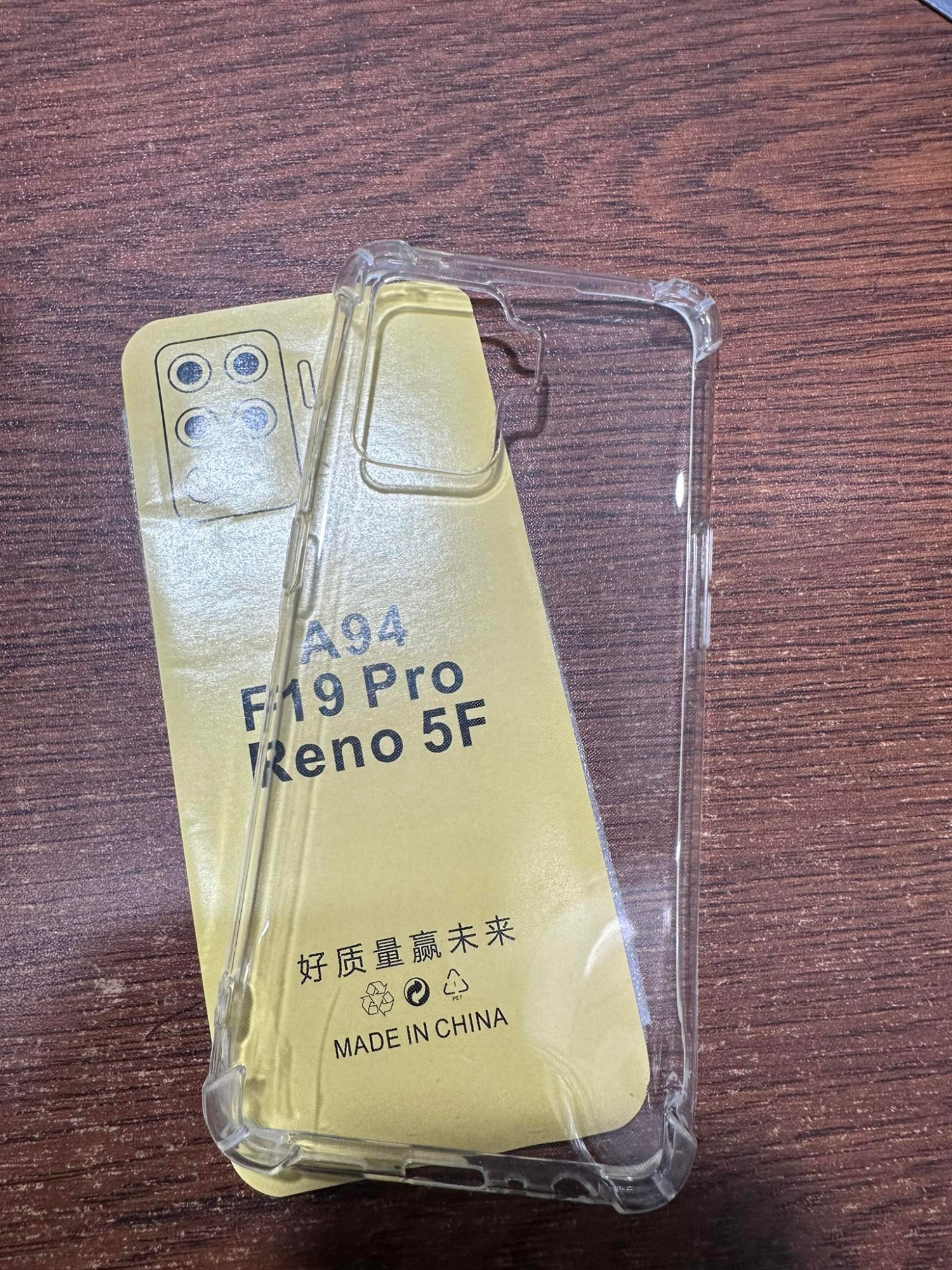 Picture of For oppo F19 pro   Flexible Clear Transparent Soft TPU Back Case Cover