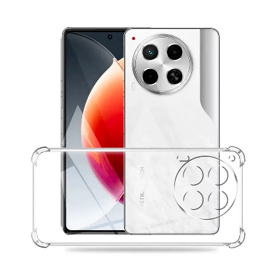 Picture of For Tecno Spark 20 pro plus  Flexible Clear Transparent Soft TPU Back Case Cover