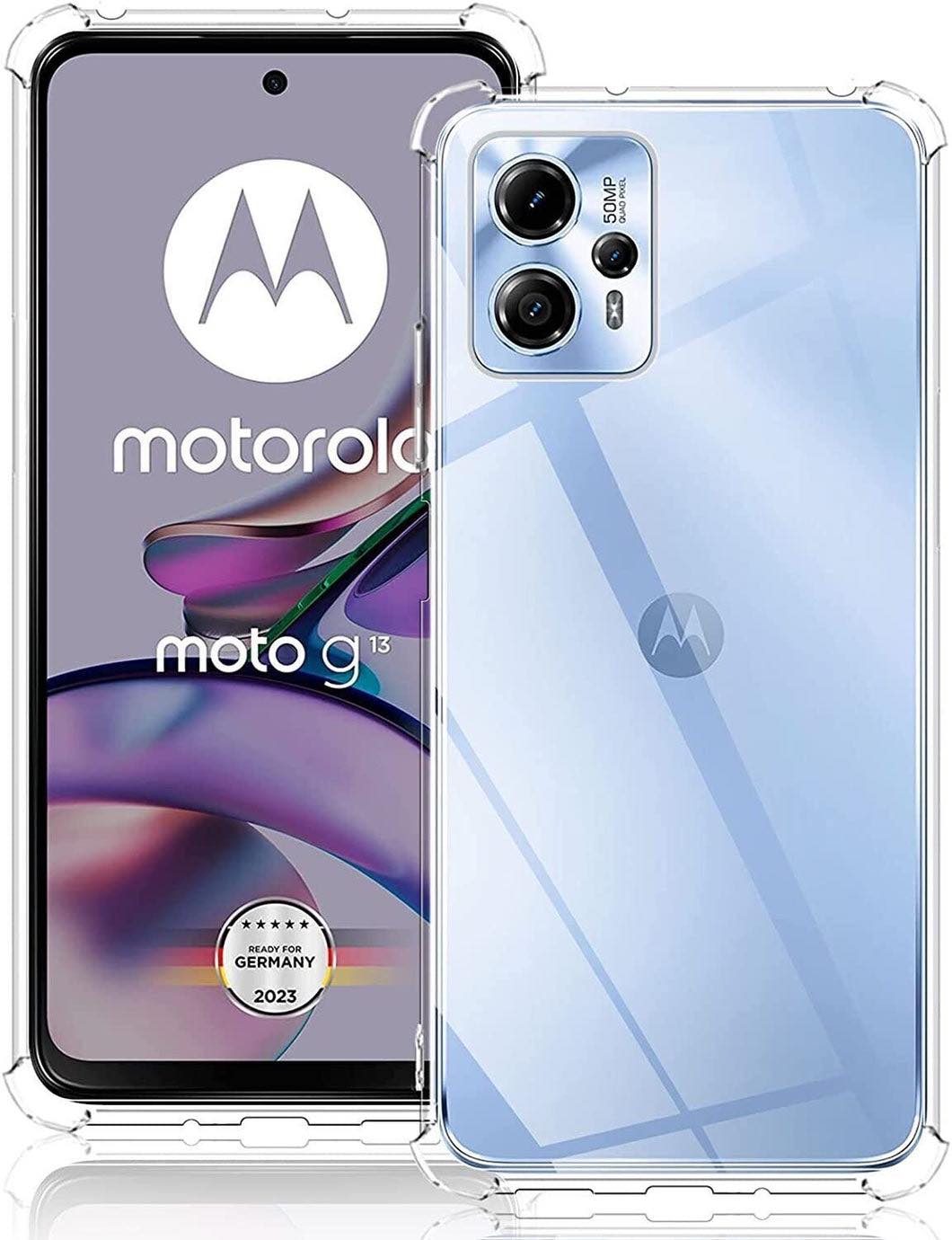 Picture of For Motorola G13   Flexible Clear Transparent Soft TPU Back Case Cover
