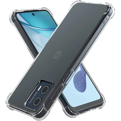 Picture of For Motorola G23 G13   Luxury Crystal Clear Case Soft Silicone Shockproof Transparent Shell TPU Back Cover G23 G13