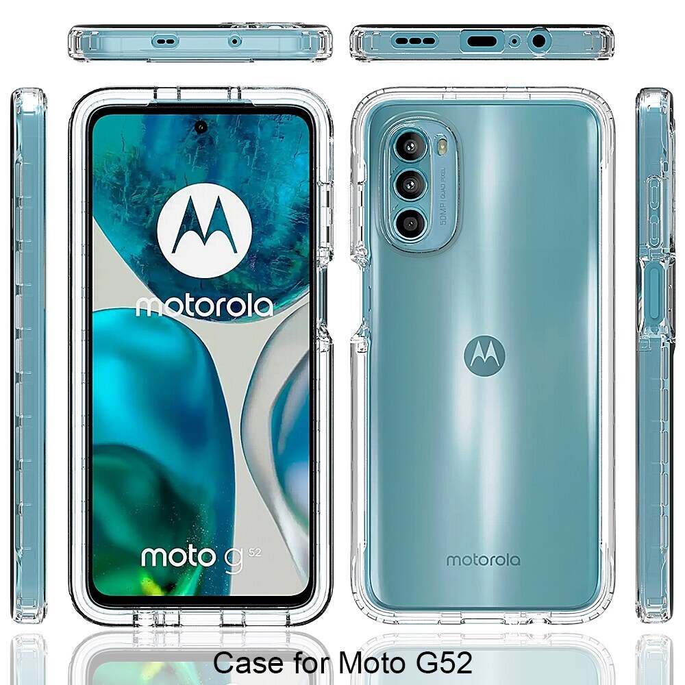 Picture of For Motorola G52 G62 G71s G82 Luxury Crystal Clear Case Soft Silicone Shockproof Transparent Shell TP U Back Cover G52 G62 G71s G82