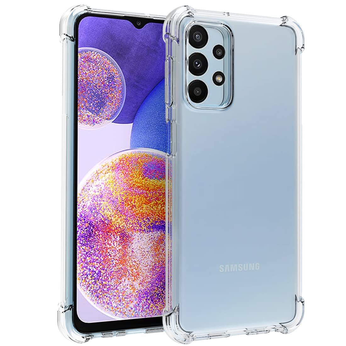 Picture of For A23  Luxury Crystal Clear Case Soft Silicone Shockproof Transparent Shell TPU