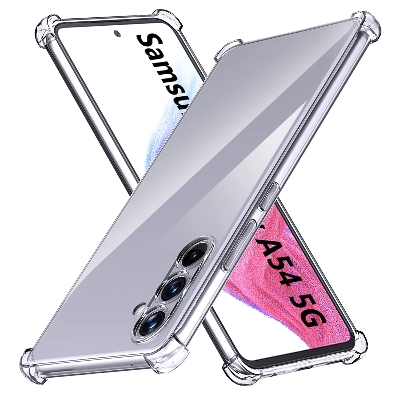 Picture of For A54   Luxury Crystal Clear Case Soft Silicone Shockproof Transparent Shell TPU