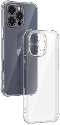 Picture of For iphone 16 pro max   Luxury Crystal Clear Case Soft Silicone Shockproof Transparent Shell TPU