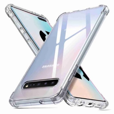Picture of [11TK Deal] For Samsung Galaxy S10  Flexible Clear Transparent Soft TPU Back Case Cover