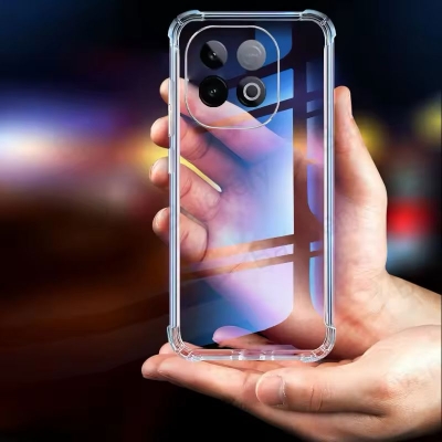 Picture of For Vivo IQ00 Z10 Turbo Pro 5G Silicone Airbag cover Shockproof Transparent Protective Clear Back Cover TPU Case