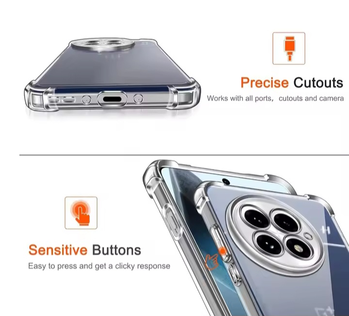 Picture of For  Infinix Smart 10 / Tceno Pop 10 / Spark Go 2  Silicone Airbag cover Shockproof Transparent Protective Clear Back Cover TPU Case