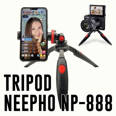 Picture of Yunteng Adjustable Mobile Phone Holder Video Rig Tripod Mount Adapter With Adjustable Screw, Tripod Holder For Phone - Phone Stand