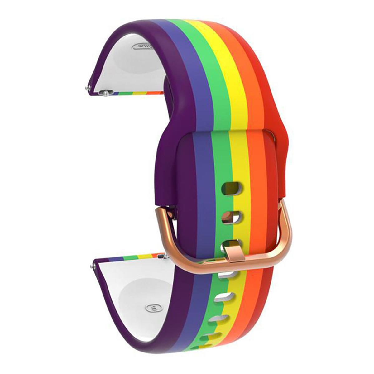 Picture of 22mm Width Universal Sports Silicone Watch Band Strap For Galaxy Watch 46mm For Xiaomi Kieslect KR Pro Haylou LS05 Imilab KW66 And All Other 22mm Width Lugs Quartz Digital Automatic Watches - Smart Watch Belt