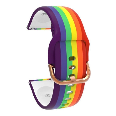 Picture of 22mm Width Universal Sports Silicone Watch Band Strap For Galaxy Watch 46mm For Xiaomi Kieslect KR Pro Haylou LS05 Imilab KW66 And All Other 22mm Width Lugs Quartz Digital Automatic Watches - Smart Watch Belt