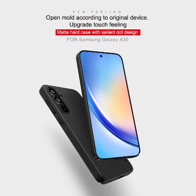 Picture of For iPhone Xr Nillkin Super Frosted Shield Hard PC Back Cover Matte Hard Case with Salient Dot Design