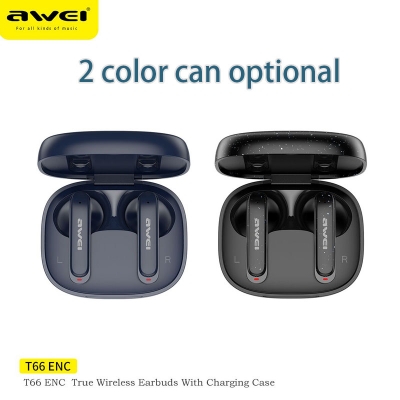 Picture of AWEI T13 TWS True Wireless Bluetooth Earbuds Bass HiFi In-Ear Mini Capsule Touch Contorol Airbuds With Mic HiFi Stereo Gaming Earbuds