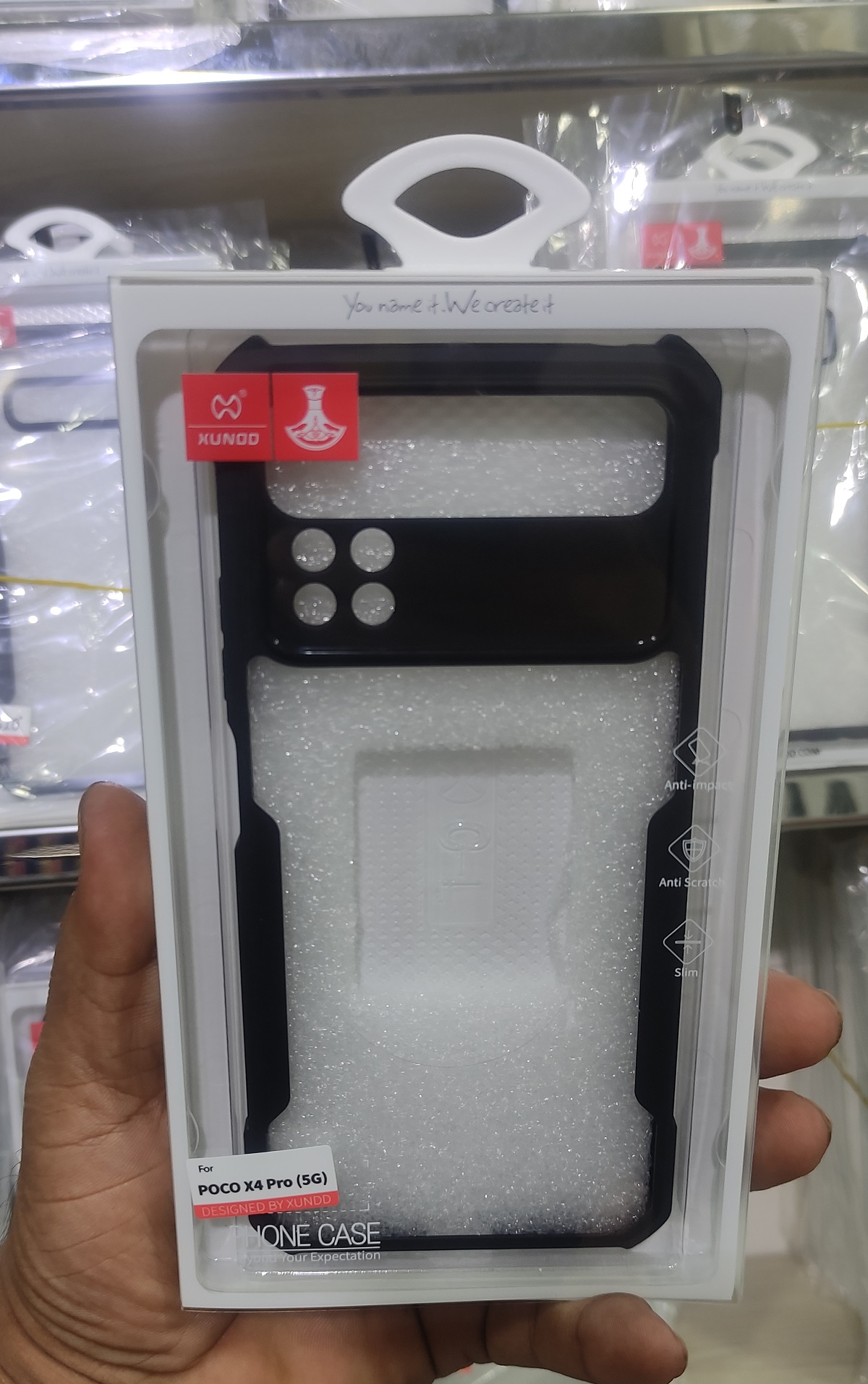 Picture of For Xiaomi Mi 11 Lite 4G 5G Shockproof Rubber Hybrid Armor Case Armor Kickstand Hybrid Hard Back Cover - Phone Back Cover
