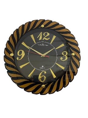 Picture of 38 CM Bell & Rose Traditional Wall Clock Round Shape Vintage Fiber Made China Decorative Wall Clock