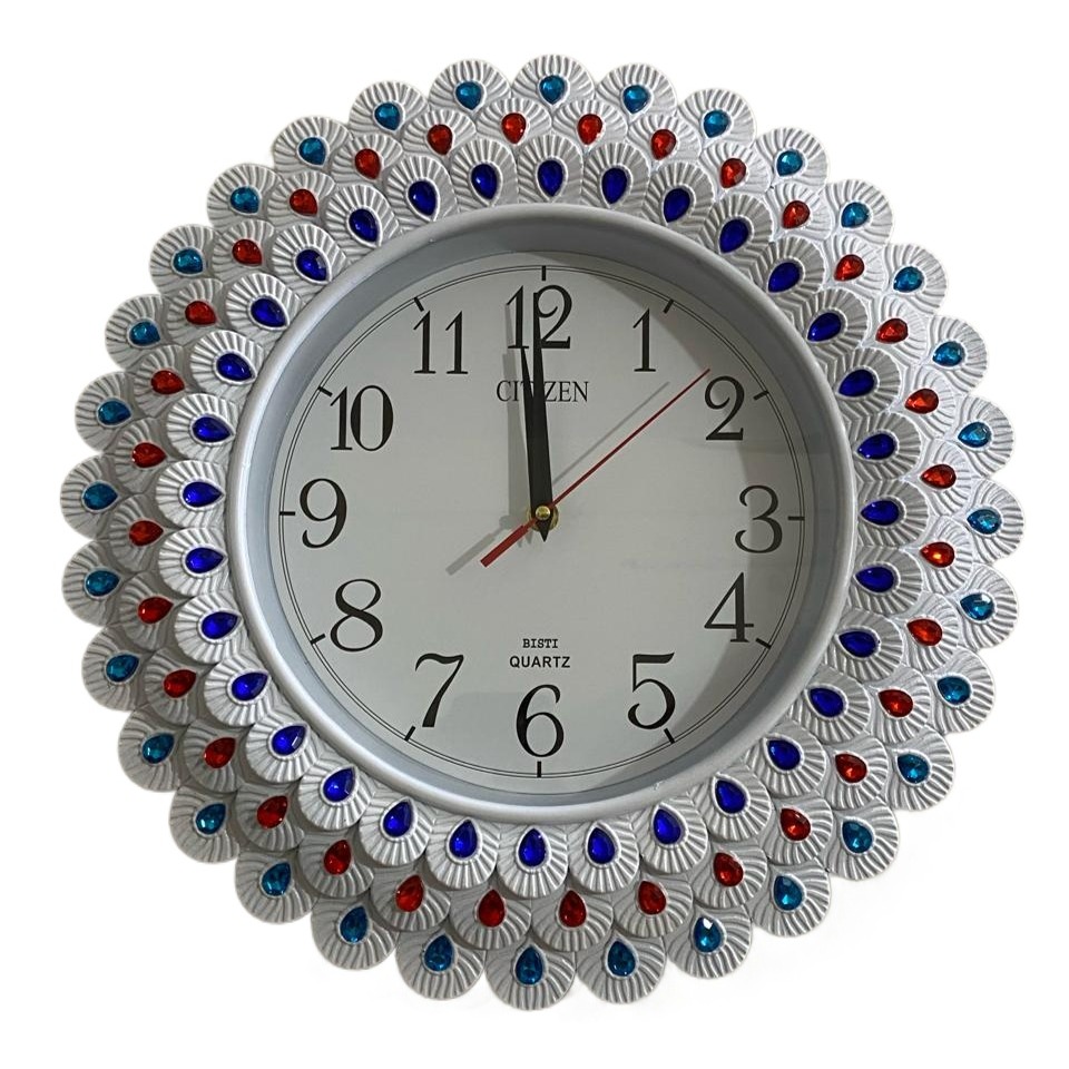 Picture of 40 CM Citizen Traditional Wall Clock Round Shape Vintage Fiber Made China Decorative Wall Clock