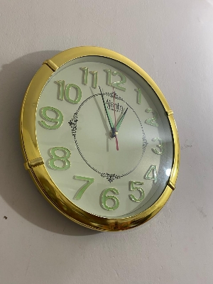 Picture of 34 CM Ajanta Radium Traditional Wall Clock Round Shape Vintage Fiber Made China Decorative Wall Clock