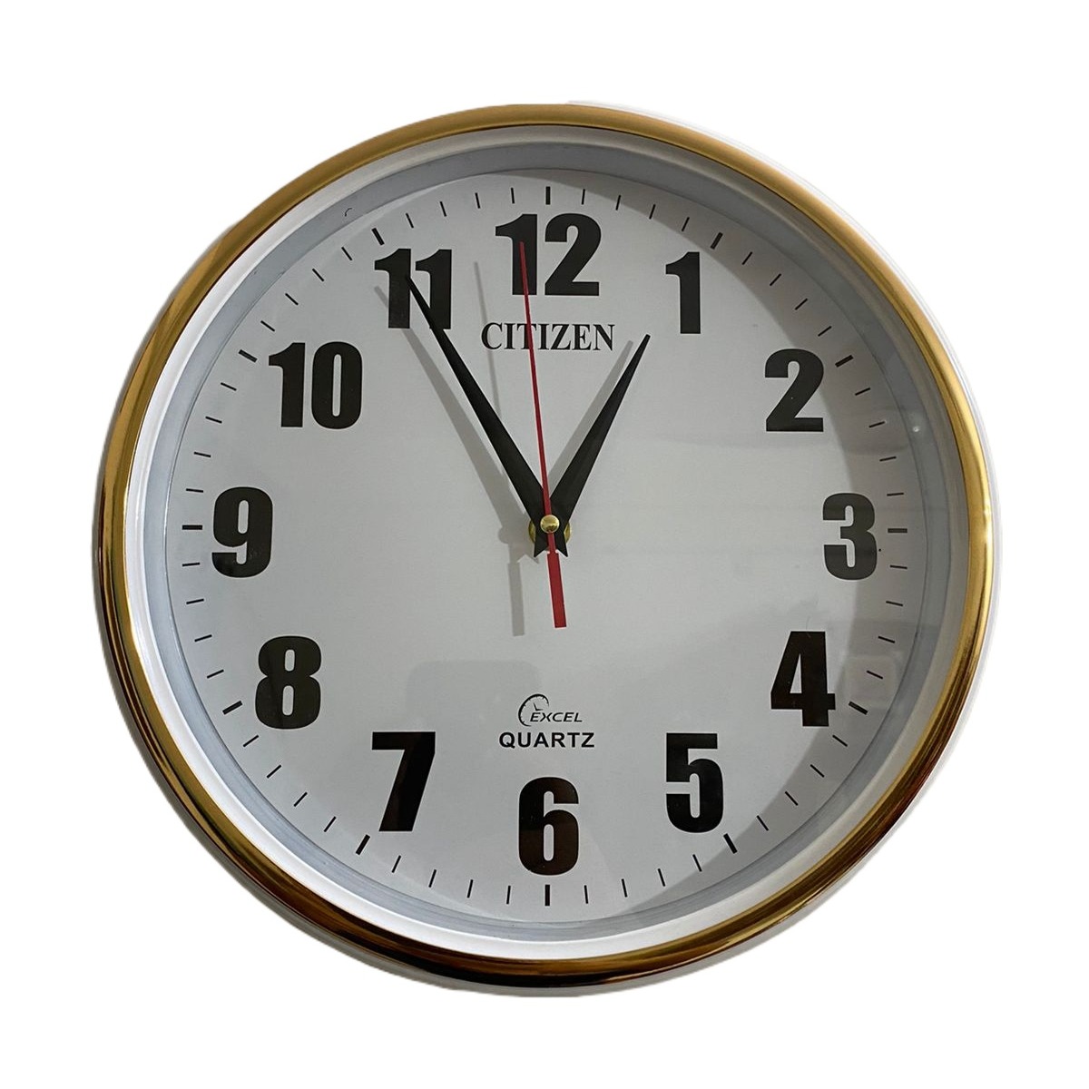 Picture of 29 CM Citizen Traditional Round Wall Clock Vintage Fiber Made Decorative Timepiece