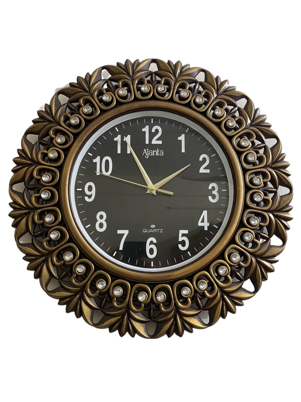 Picture of 45 CM Ajanta Traditional Wall Clock Round Shape Vintage Fiber Made China Decorative Wall Clock