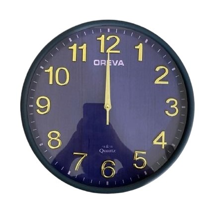 Picture of 31 CM Oreva Traditional Wall Clock Round Shape Vintage Fiber Made China Decorative Wall Clock
