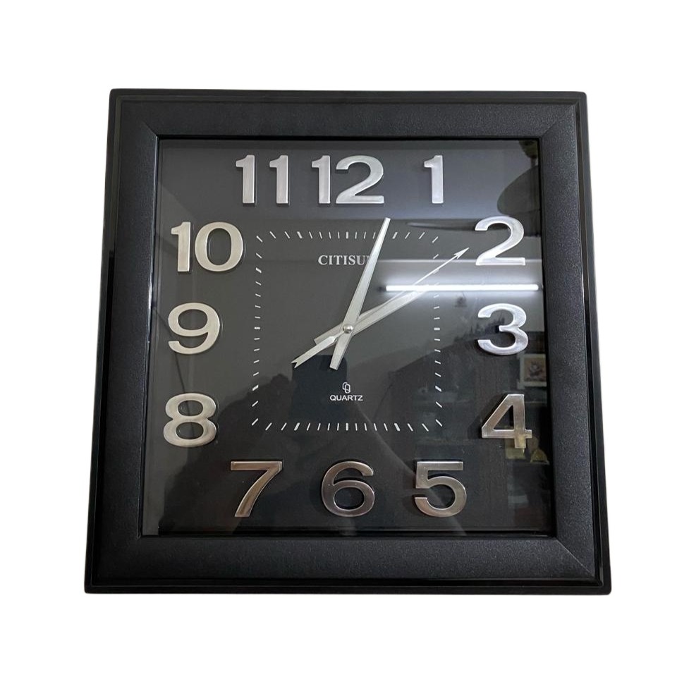 Picture of 40 CM Citisun Traditional Wall Clock Square Shape Vintage Fiber Made China Decorative Wall Clock