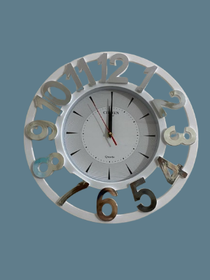 Picture of 43 CM Citizen Traditional Wall Clock Round Shape Vintage Fiber Made China Decorative Wall Clock