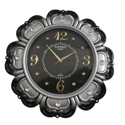 Picture of 48 Homestop Round Shape Vintage Fiber Made Sharp Decorative Wall Clock - 48cm