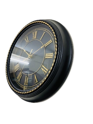 Picture of 30 CM Traditional Wall Clock Round Shape Vintage Roman Numeral Digit Fiber Made China Decorative Wall Clock - 30cm