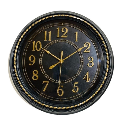Picture of 30 CM Traditional Wall Clock Round Shape Vintage Roman Numeral Digit Fiber Made China Decorative Wall Clock - 30cm