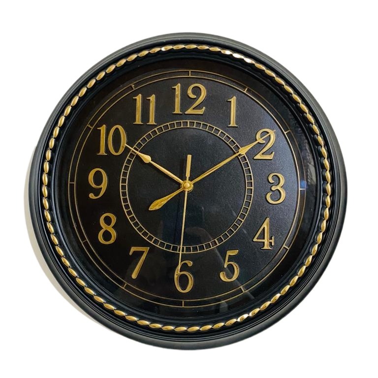 Picture of 30 CM Traditional Wall Clock Round Shape Vintage Roman Numeral Digit Fiber Made China Decorative Wall Clock - 30cm