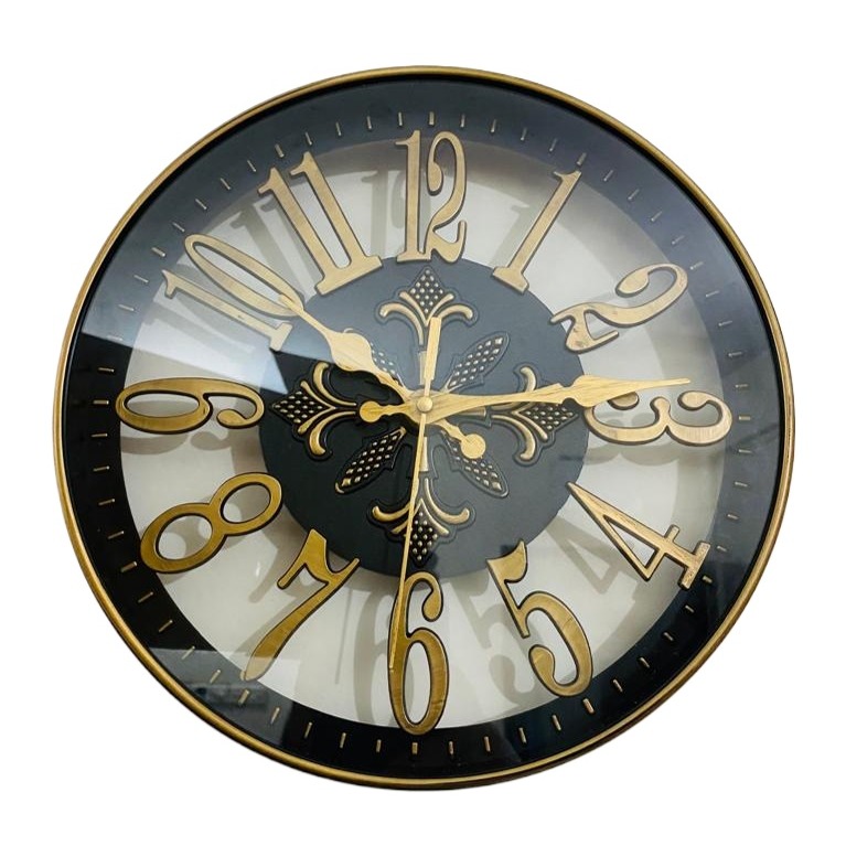 Picture of 25 CM Traditional Wall Clock Round Shape Vintage Fiber Made China Decorative Wall Clock - 25cm (Small Size)