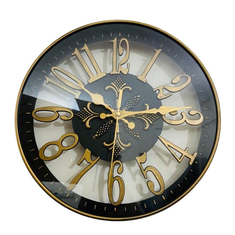 Picture of 25 CM Traditional Wall Clock Round Shape Vintage Fiber Made China Decorative Wall Clock - 25cm (Small Size)