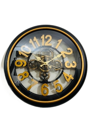 Picture of 40 CM Traditional Wall Clock Round Shape Vintage Fiber Made China Decorative Wall Clock - 40cm